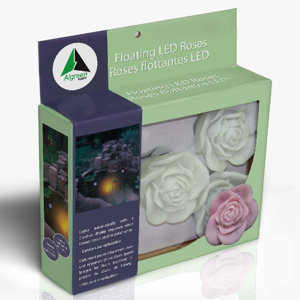 Floating Roses 1-Light LED Well and Pond Light (Set of 5)