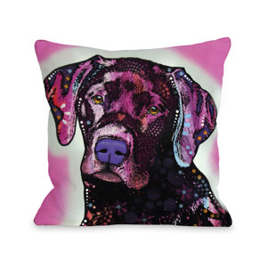Doggy Du00e9cor Lab Throw Pillow