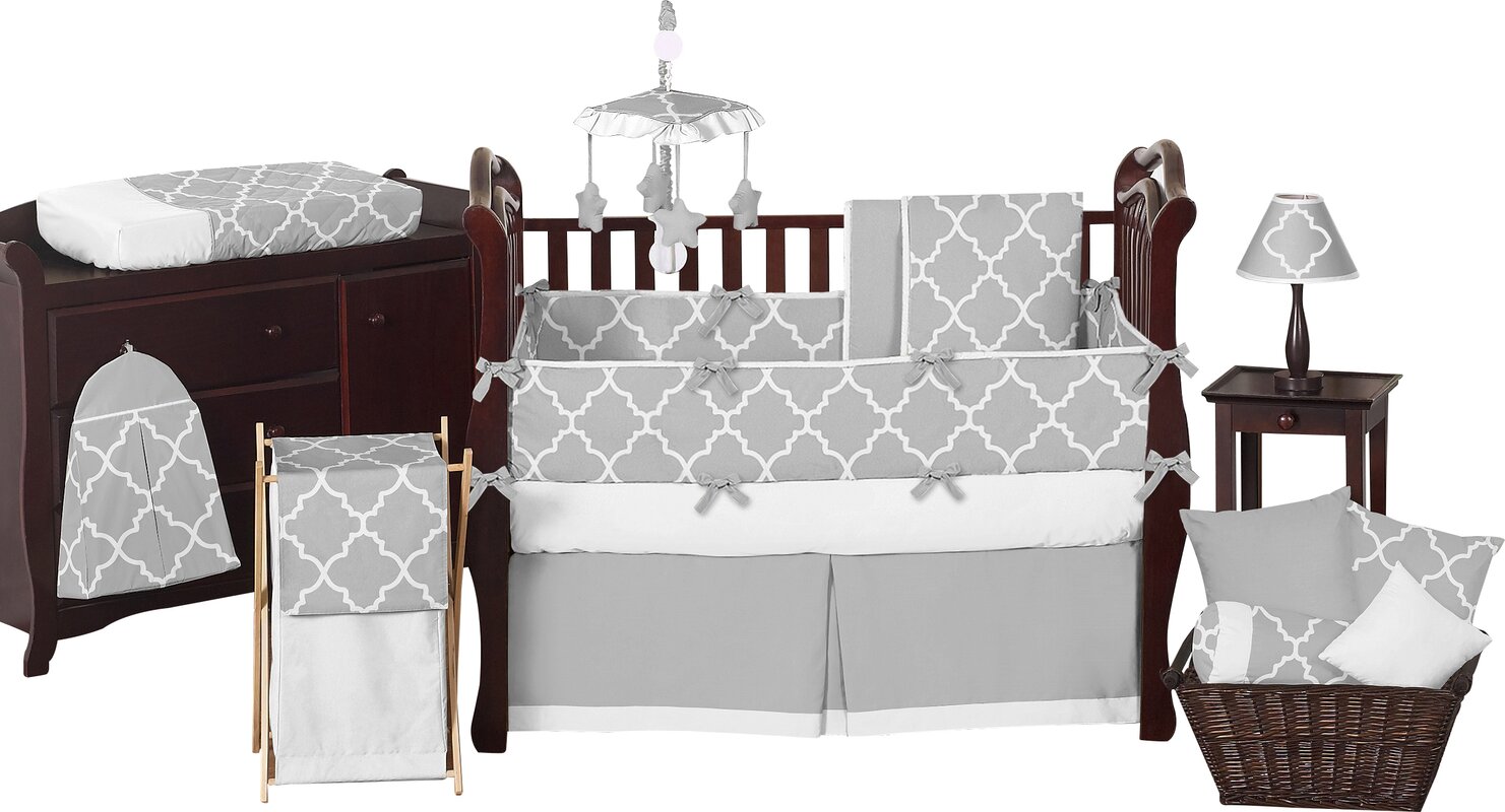 Trellis 9 Piece Crib Bedding Set 