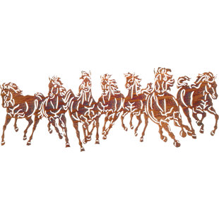 Over Door Wall Decor Wayfair Thunder Storm Running Horses Over The Door Wall Decor