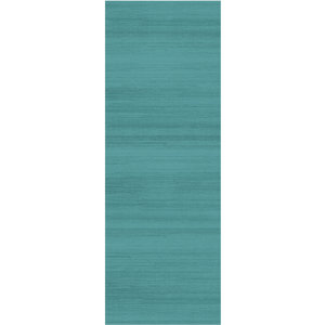 Text Ocean Blue Indoor/Outdoor Area Rug