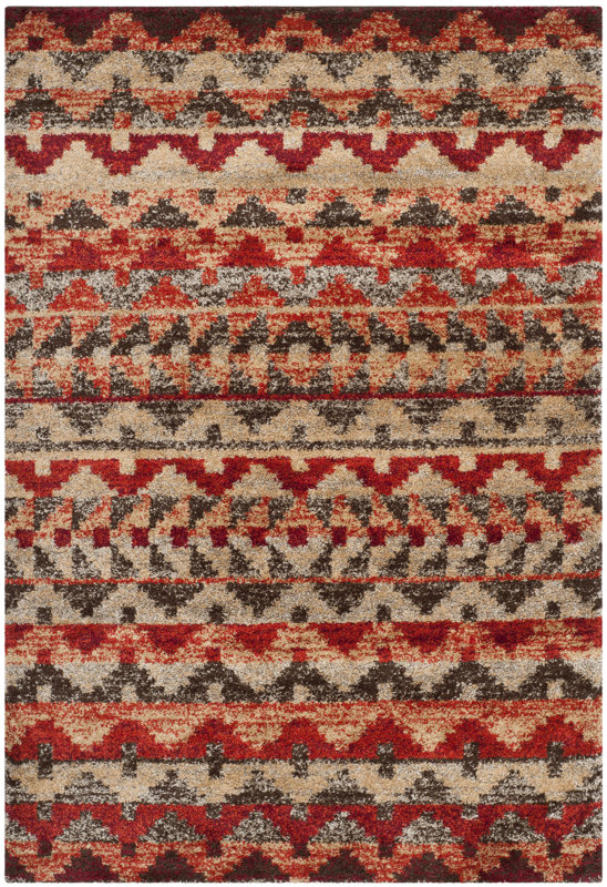 Safavieh Tahoe Brown / Terracotta Geometric Rug & Reviews Wayfair