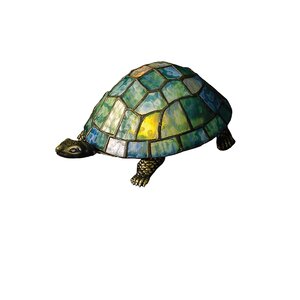 Turtle Tiffany Glass Accent Table Lamp