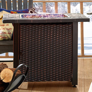 Stainless Steel Propane Fire Pit Table