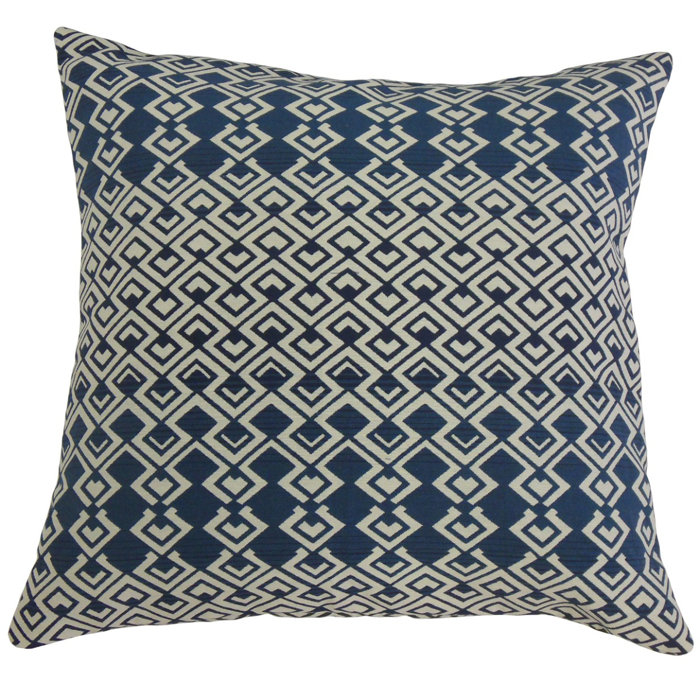 Betsy Drake NC136 Blue Koi No Cord Pillow 16 x20
