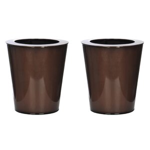 Round Small Zinc Vase (Set of 2)