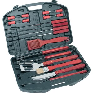 18 Piece Deluxe BBQ Tool Set