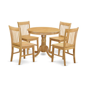 5 Piece Dining Set by East West Furniture