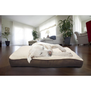 Faux Sheepskin and Suede Deluxe Pillow