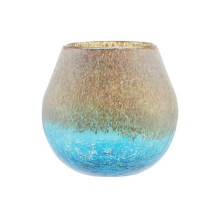 Frosted Hand Blown Decorative Glass Vase