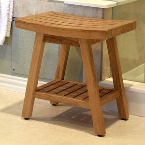 Spa Teak Wooden Free Standing Shower Seat