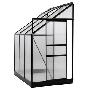 4 Ft. W x 6 Ft. D Lean-To Greenhouse