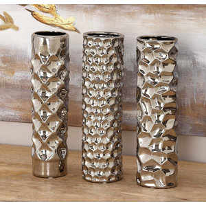 3 Piece Ceramic Vase Set (Set of 3)