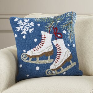 Haggerty Ice Skates Throw Pillow