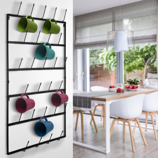 Vertical Metal Wall Mug Rack Wayfair
