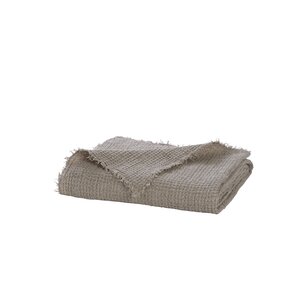 L'Excellence Waffle Weave Linen Throw Blanket