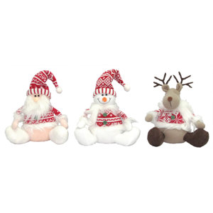 3 Piece Good Cheer Stuffed Holiday Accent Set