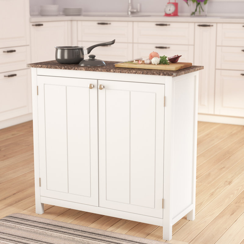 Alcott Hill Haubrich Kitchen Island Reviews Wayfair Haubrich Kitchen Island