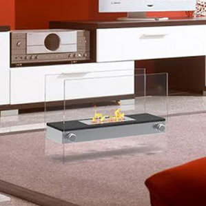 Jacqueline Ventless Free Standing Ethanol Fireplace by Orren Ellis