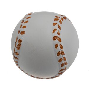 Handpainted Baseball Round Knob