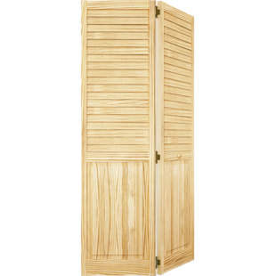 Bifold Louver Doors Wayfair Plantation Louver Panel Wood Bi Fold Door