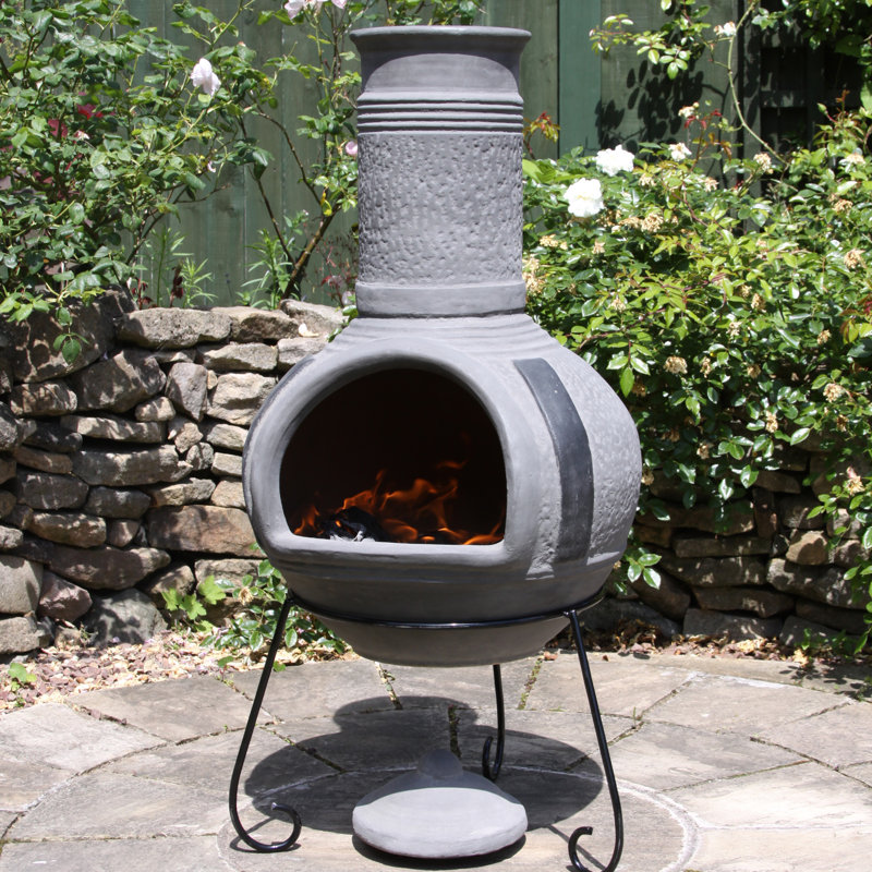 Gardeco Steel Charcoal/Wood Burning Chiminea Wayfair.co.uk