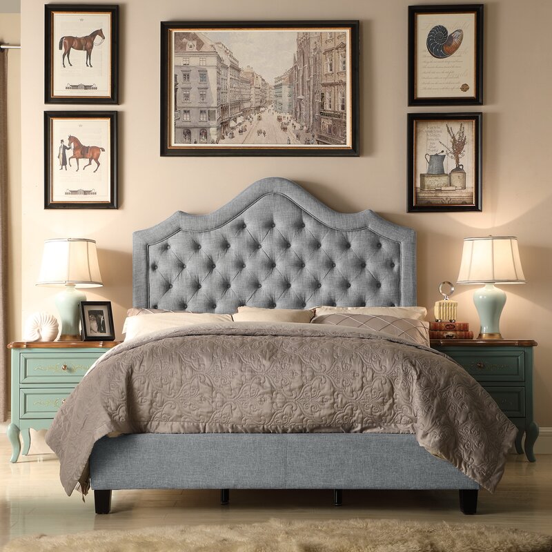 Mulhouse Furniture Alisa Queen Upholstered Panel Bed & Reviews | Wayfair