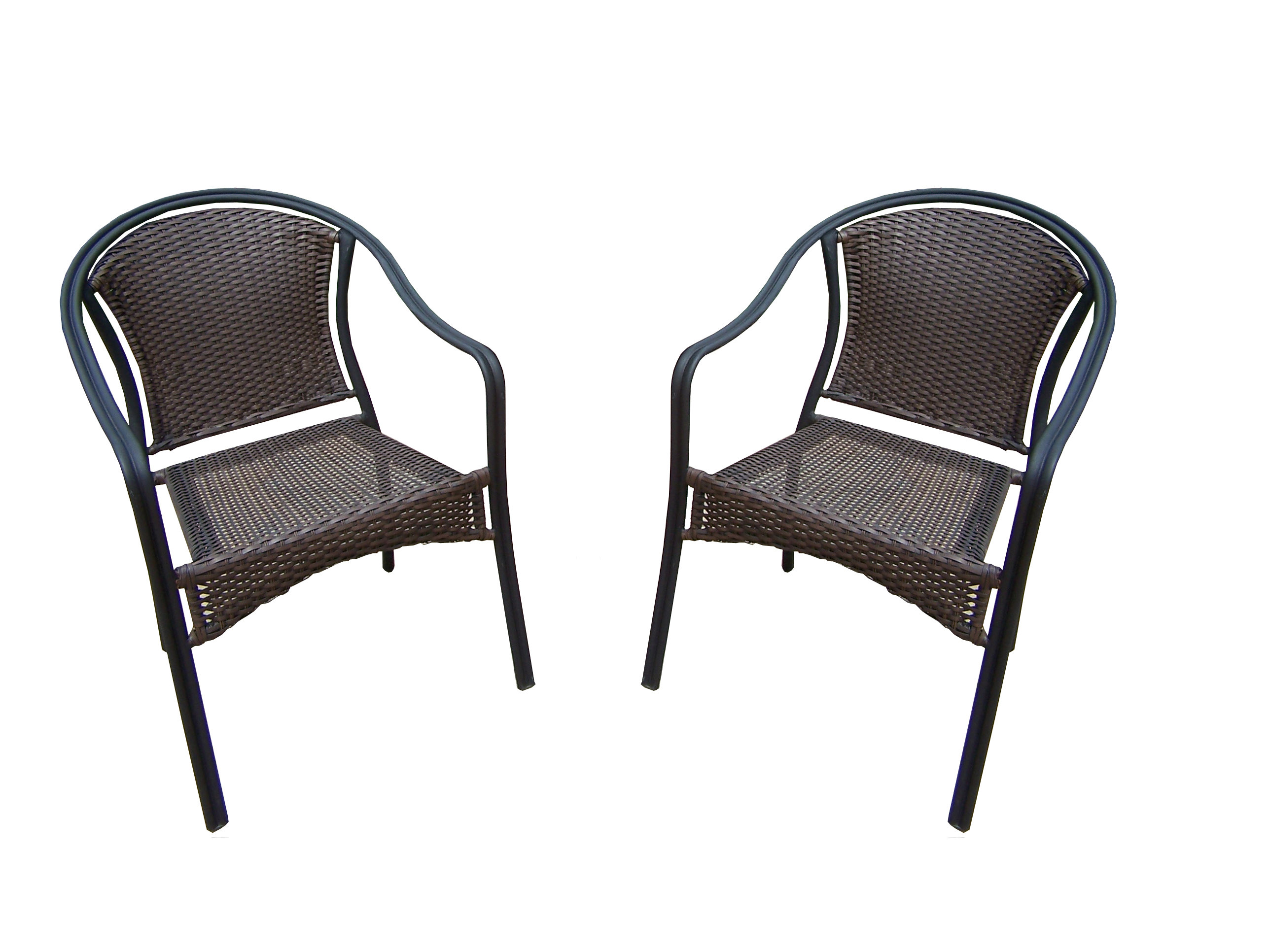 Oakland Living Tuscany Stacking Patio Dining Chair | Wayfair