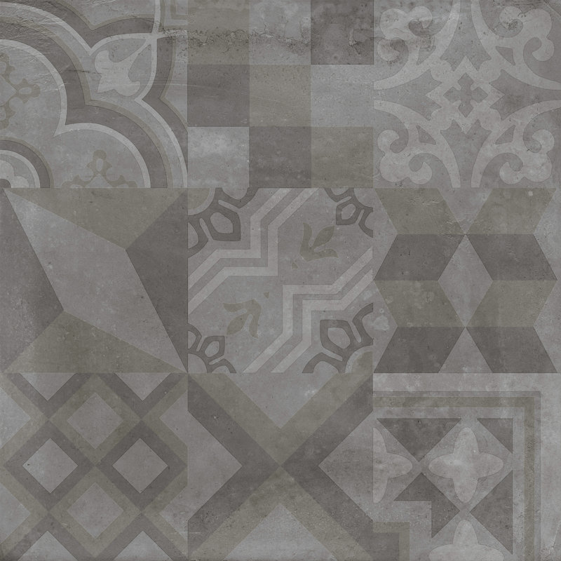 Alive 24 X Porcelain Tile In Dark Deco By Madrid Ceramics