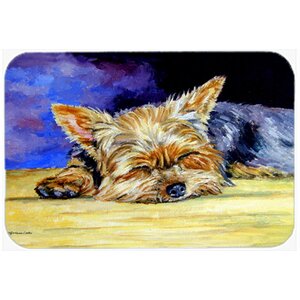 Yorkie Taking a Nap Kitchen/Bath Mat