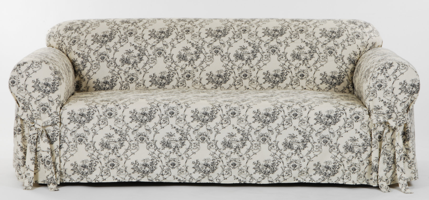 Clic Slipcovers Toile Print Box Cushion Sofa Slipcover Reviews Clic Slipcovers Toile Print Box Cushion Sofa Slipcover Reviews Wayfair