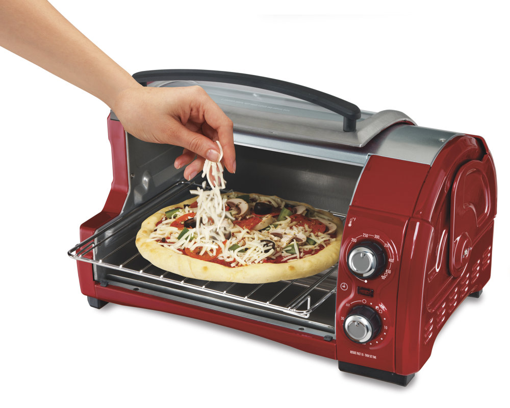 Hamilton Beach Easy Reach Toaster Oven with RollTop Door & Reviews