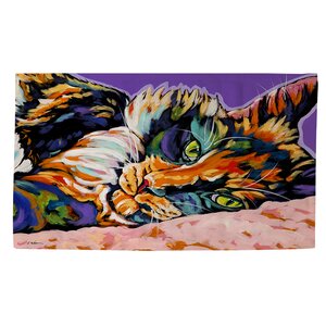 Calico Dreams Purple/Orange Area Rug