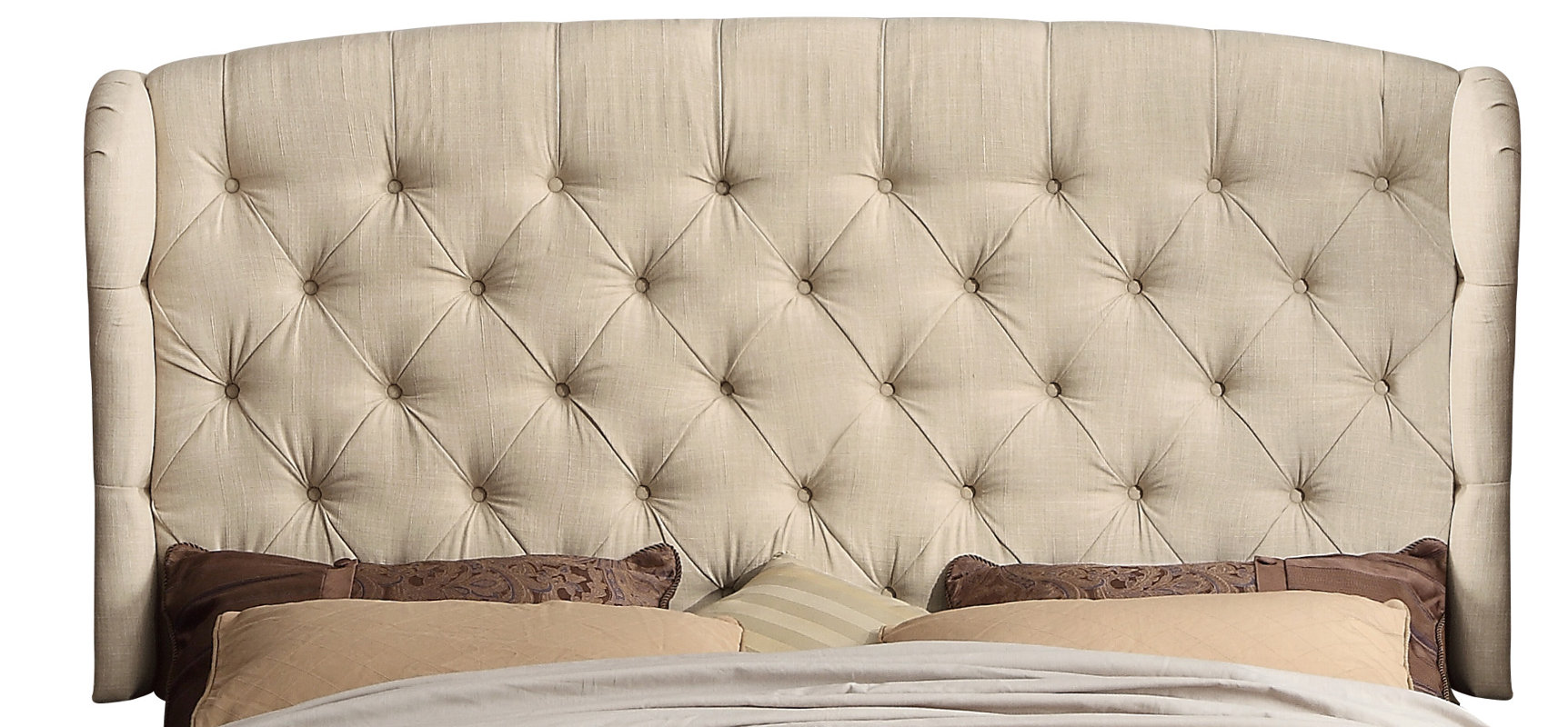Leatham Upholstered Wingback Headboard & Reviews Joss & Main
