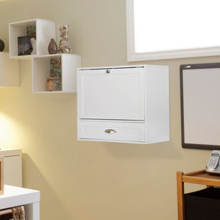 Floating Desks You Ll Love In 2019 Wayfair Summerset Wall Mount Drop Down Floating Desk