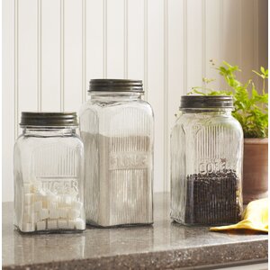 Weston 3 Piece Kitchen Canister Set