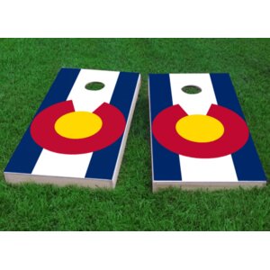 Colorado State Flag Cornhole Game (Set of 2)