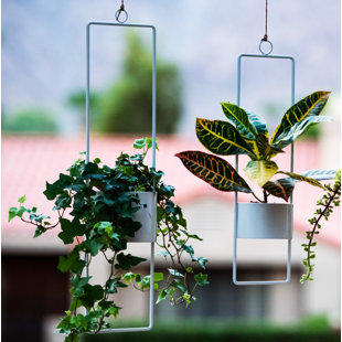 Modern Planters Allmodern Adam Upright Metal Hanging Planter