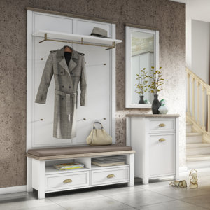 4-tlg. Garderoben-Set Chateau von Hokku Designs