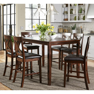 Nadine 7 Piece Pub Table Set by Darby Home Co