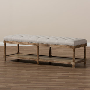 French Script Bench Wayfair Bem French Country Upholstered Storage Bench
