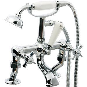 Zweigriff-Badewanne Wasserhahn Aufputz Cranked m..