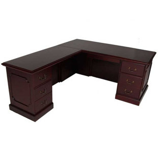 Desk With Locking File Drawer Wayfair Quickview