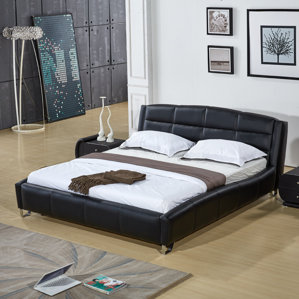 Upholstered Platform Bed by Container
