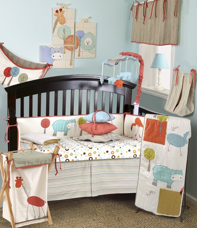 Harriet Bee Hollywood Baby Boy Dinosaurs Nursery 13 Piece Crib Bedding Set