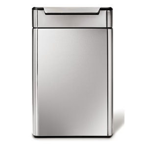 Stainless Steel 12.1 Gallon Touch Top Trash Can