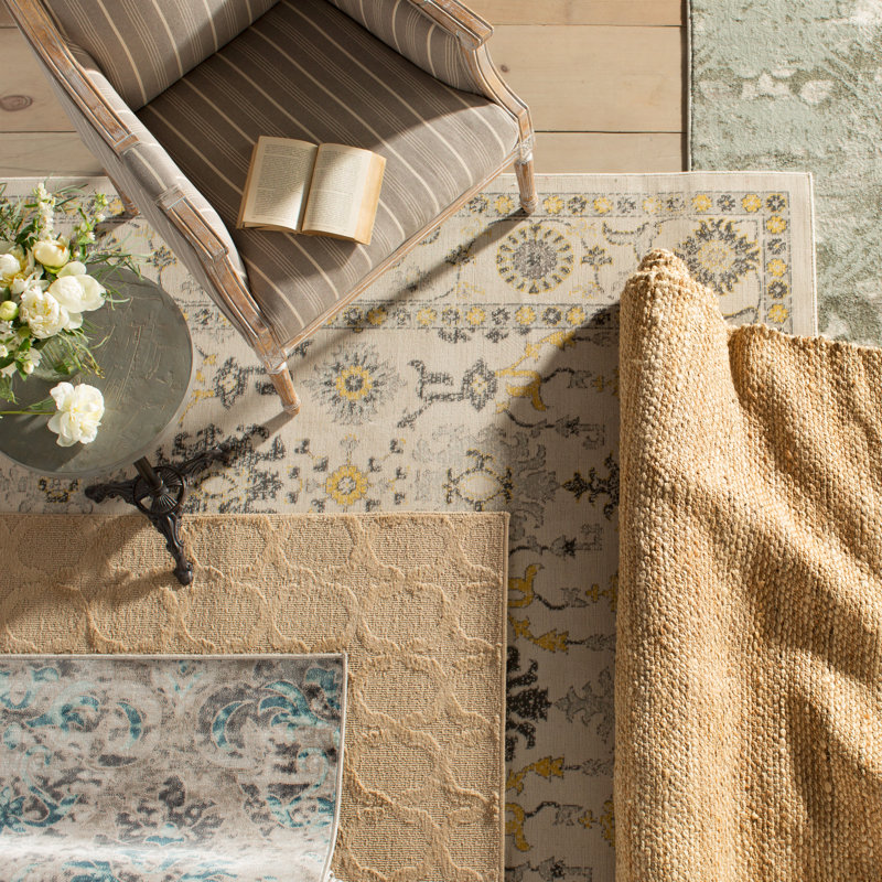 Lark Manor Angelique Neutral Gray Area Rug & Reviews Wayfair