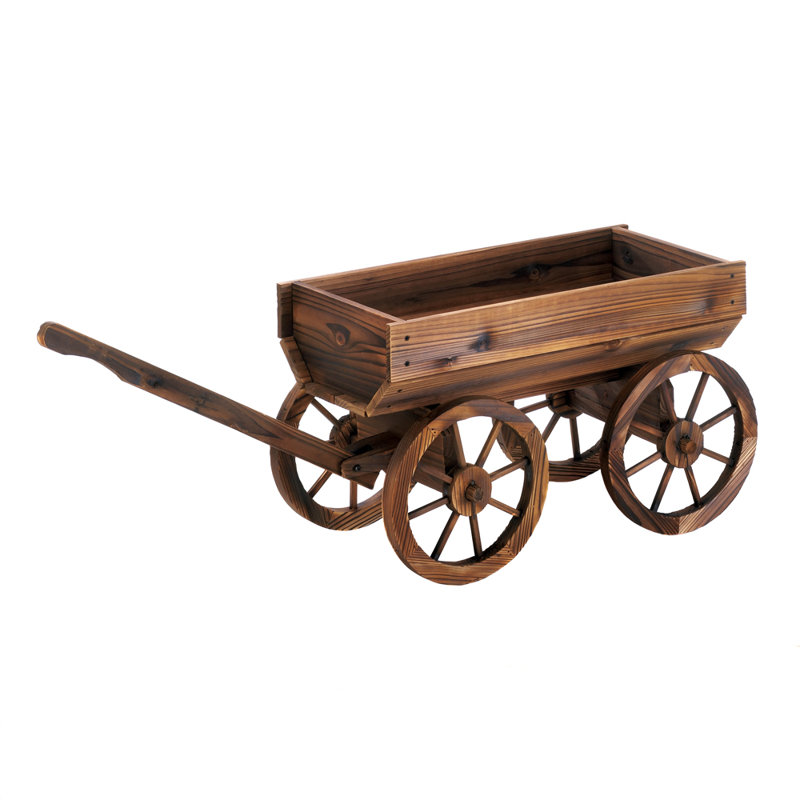 Millwood Pines Testerman Wine Wagon Wood Wheelbarrow Planter Millwood Pines Testerman Wine Wagon Wood Wheelbarrow Planter Reviews Wayfair