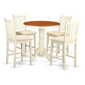 Eden 5 Piece Counter Height Pub Table Set by Woo..