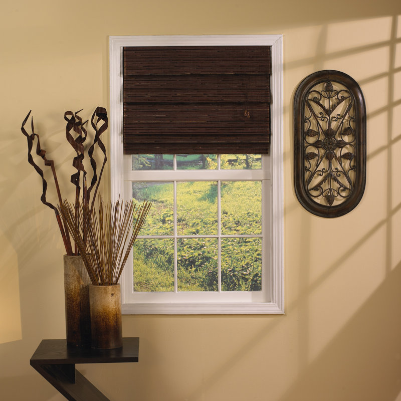 Radiance Justina Outdoor Bamboo Roman Shade & Reviews Wayfair